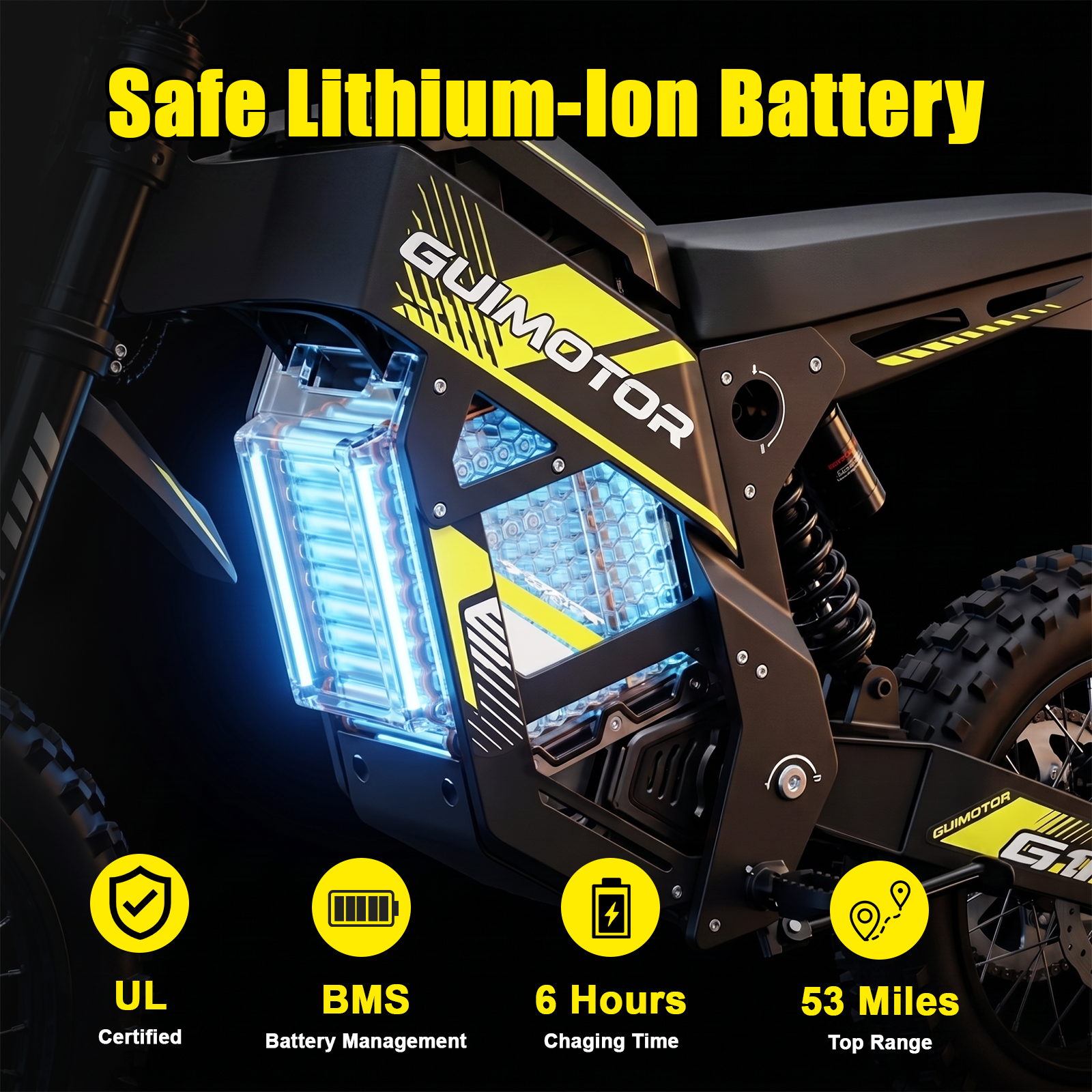 G1 Electric Dirt Bike 3000W 40Mph Emoto