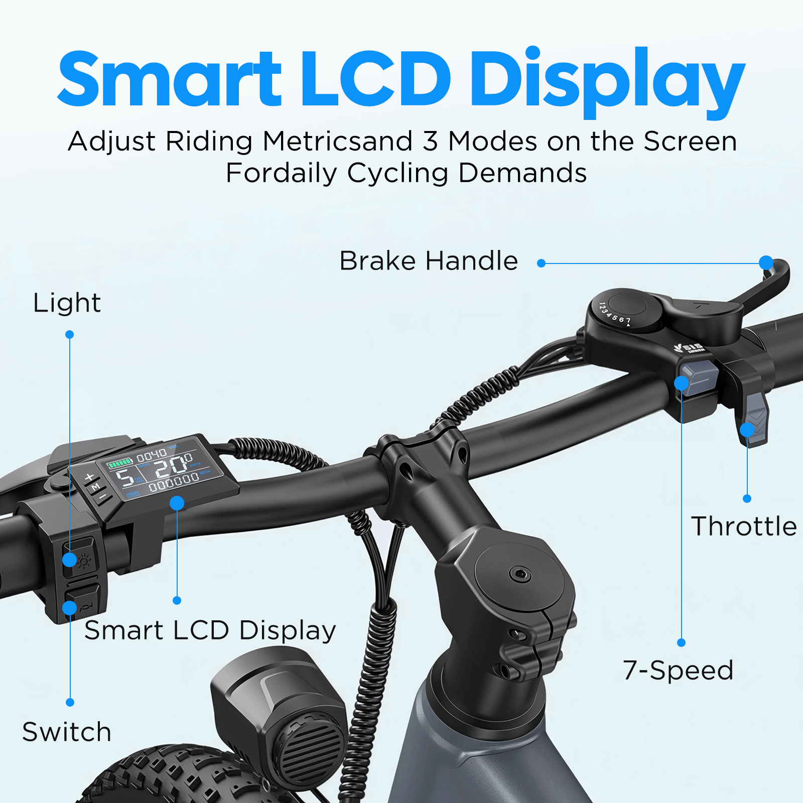 L24 Electric Bike 1000W 22Mph