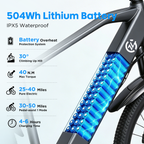 L24 Electric Bike 1000W 22Mph